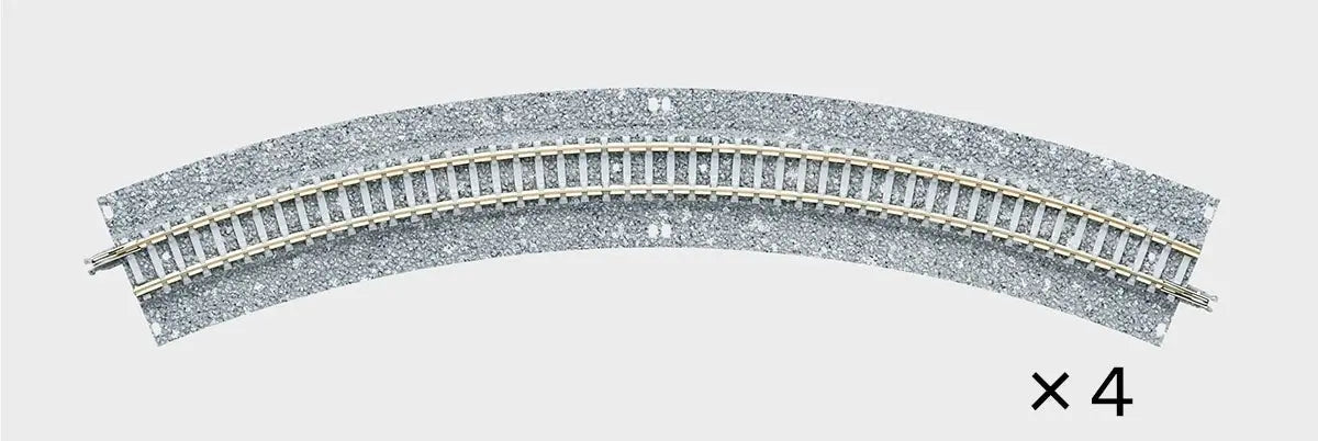 Tomix 1772 Wide PC 317mm Radius 45 Curve C317-45-WP(F) (4 pieces) (N scale) Tomix