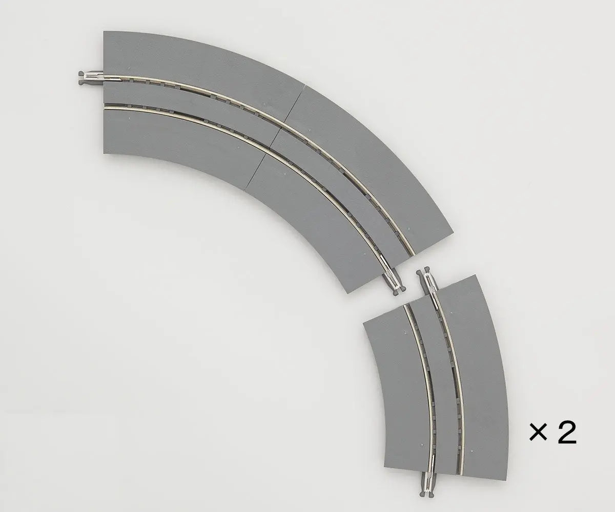 Tomix N Tram Super Mini Curve Track 4-1/16" 103mm 2 each of 30 & 60° Tomix