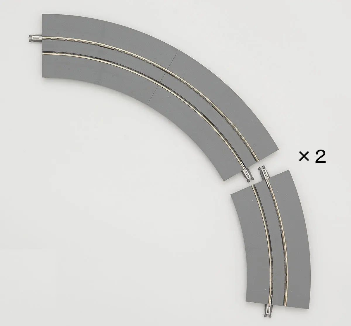 Tomix N Tram Mini Curve Track 5-1/2" 140mm 2 each of 30 & 60° Tomix