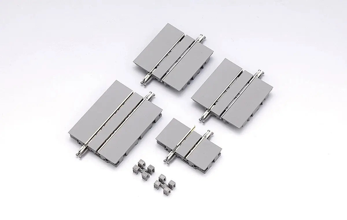 Tomix N Tram Straight Track 3/4" 18.5mm, 2 x 1-7/8" 37mm, 1-7/16" 47.5mm set of 4 Tomix