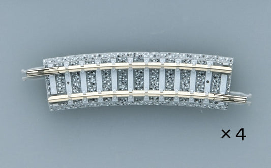 Tomix N Curve PC Track 9-9/16" 243mm Radius, 15° (4) Tomix