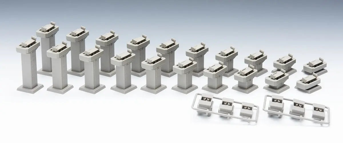 Tomix N Concrete Pier Set 10piers indifferent heights (2)(Japan) Tomix