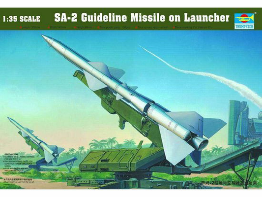 Trumpeter 1/35 Sam-2 Missile with Launcher Cabin Plastic Model Kit