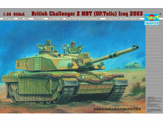 Trumpeter 1/35 British Challenger II MBT Basra 2003 Telic Plastic Model Kit