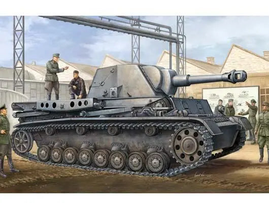 Trumpeter 1/35 Heuschrecke IVb Grasshopper 10.5cm le FH 18/1 L/28 auf Waffentrager IVb - Franklin Hobbies Ltd