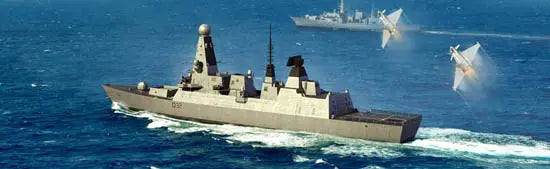 Trumpeter 1/350 HMS Type 45 Destroyer - Franklin Hobbies Ltd