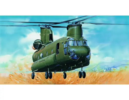 Trumpeter 1/35 Helicopter - CH-47D CHINOOK Plastic Model Kit - Franklin Hobbies Ltd