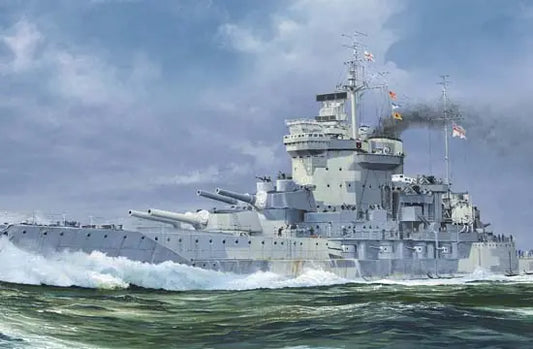 Trumpeter 1/700 HMS Warspite 1942 - Franklin Hobbies Ltd
