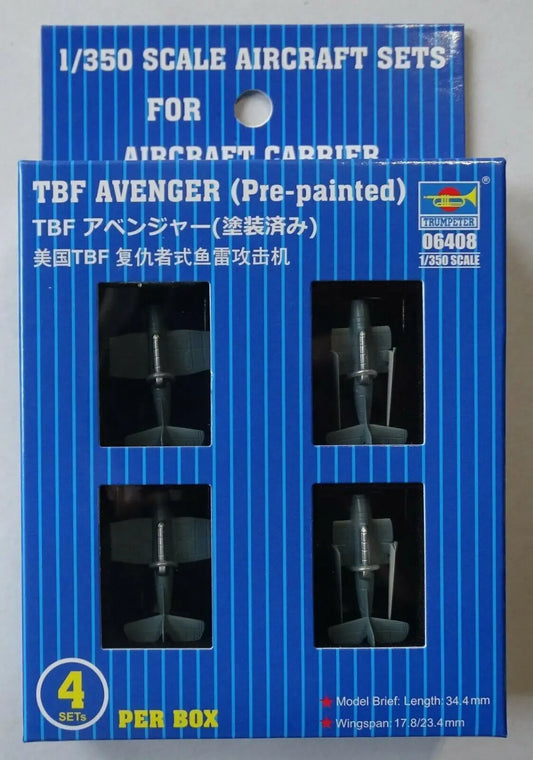 Trumpeter 1/350 TBF AVENGER (Pre-painted) Plastic Model Kit - Franklin Hobbies Ltd