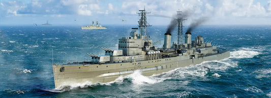 Trumpeter 1/700 HMS Belfast 1959 Plastic Model Kit - Franklin Hobbies Ltd