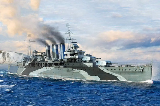Trumpeter 1/700 HMS Kent Plastic Model Kit - Franklin Hobbies Ltd