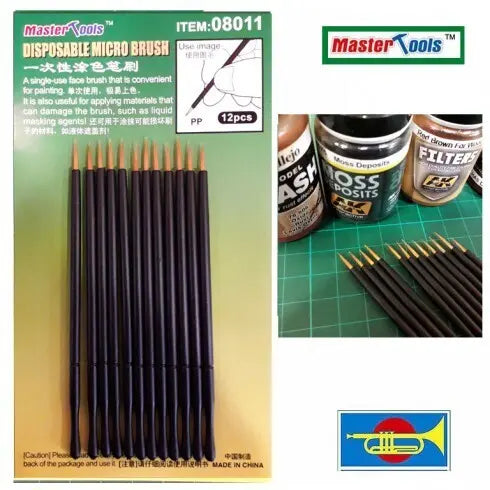 Trumpeter Disposable Micro Brush Modelling Tool - Franklin Hobbies Ltd