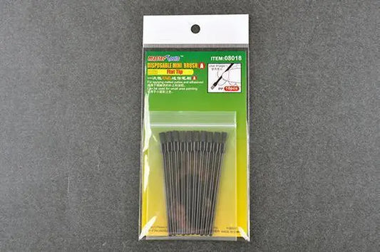 Trumpeter Disposable Mini Flat Brush x10