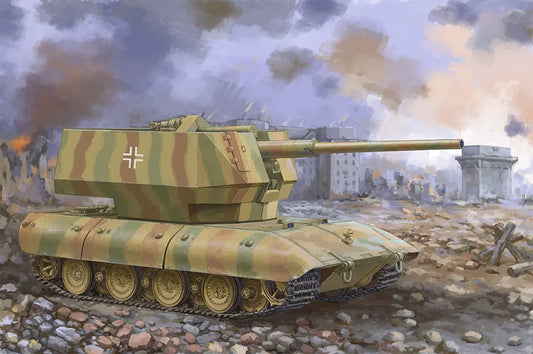 Trumpeter 1/35 E-100 Flakpanzer w/12.8cm Flak 40 Plastic Model Kit - Franklin Hobbies Ltd