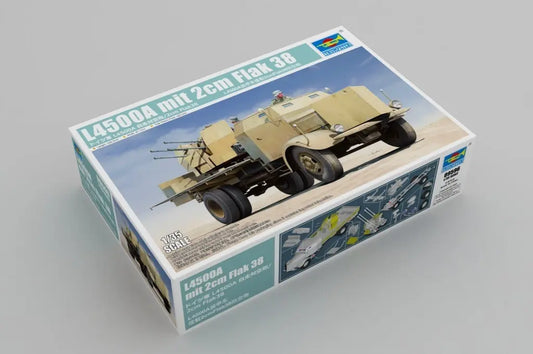 Trumpeter 1/35 L4500A mit 2cm Flak 38 Plastic Model Kit Trumpeter