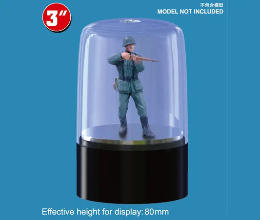 Trumpeter Turntable Display 84 x 47mm with 83mm dome (round top) - Franklin Hobbies Ltd