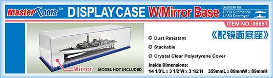 Trumpeter 359x89x89mm WxL Display Case w/Mirror Base - Franklin Hobbies Ltd