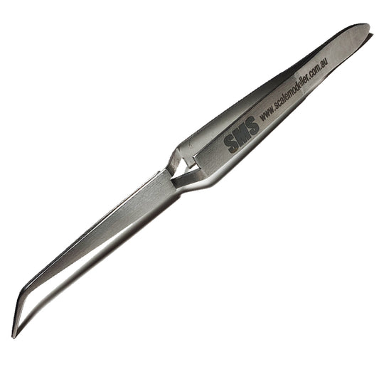 SMS Precision Tweezers Large Tipped Curved
