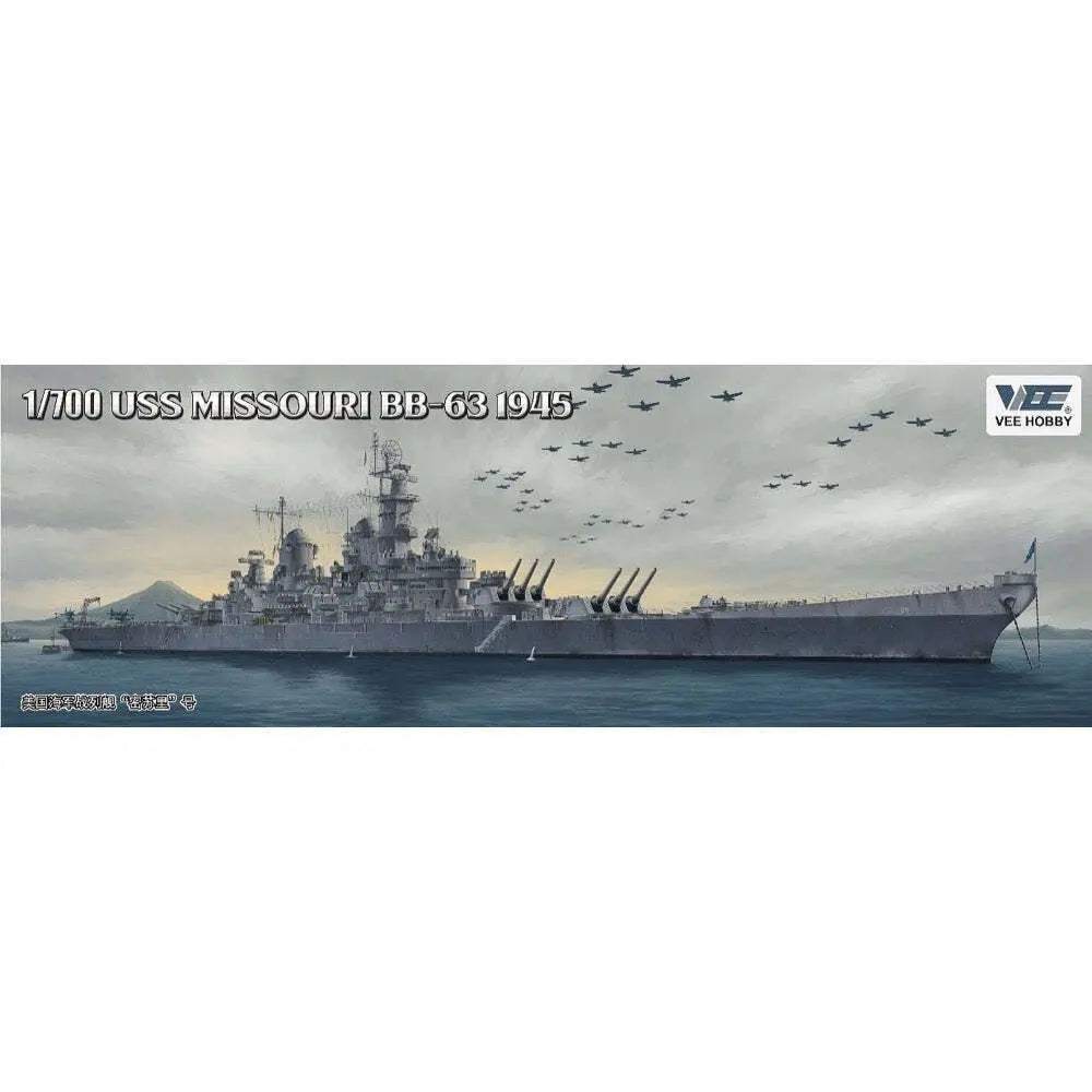 Vee Hobby 1/700 Missouri Battleship BB-63 1945 Plastic Model Kit Vee Hobby