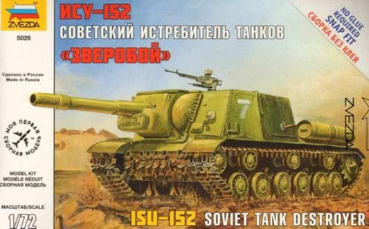 Zvezda 1/72 Self Propelled Gun ISU-152 Plastic Model Kit