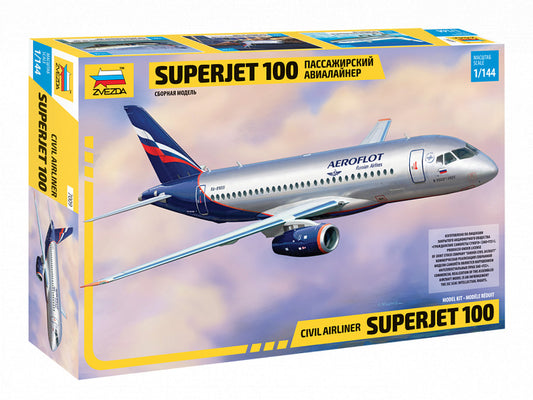 Zvezda 1/144 Sukhoi Superjet 100 Plastic Model Kit