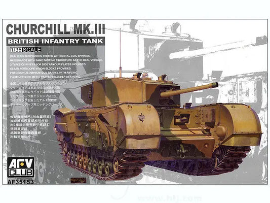 AFV Club 1/35 British Infantry Tank Churchill Mk.III Plastic Model Kit AFV Club