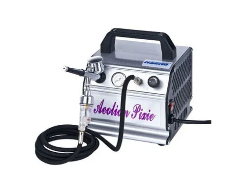 FORMULA GRAVITY AIR BRUSH KIT WITH 1/6HP COMPRESSOR