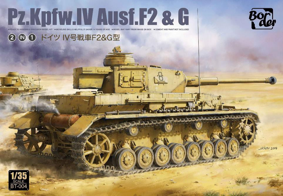 Border Model 1/35 Panzer IV F2 & G, 2 in 1 Plastic Model Kit