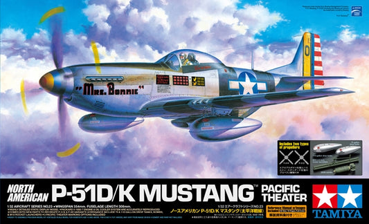 Tamiya 1:32 North American P-51D/K Mustang Pacific Theater