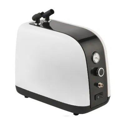 FORMULA AIR BRUSH COMPRESSOR 1/6HP WITH REGULATOR 0.4L TANK WHITE