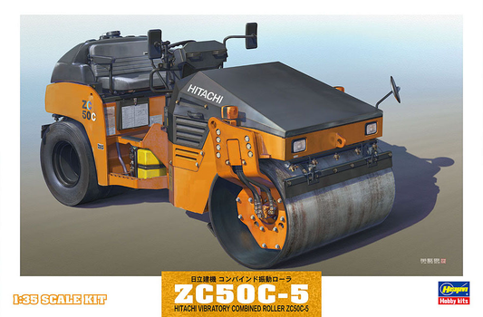 Hasegawa 1/35 Hitachi Vibratory Combined Roller ZC50C-5