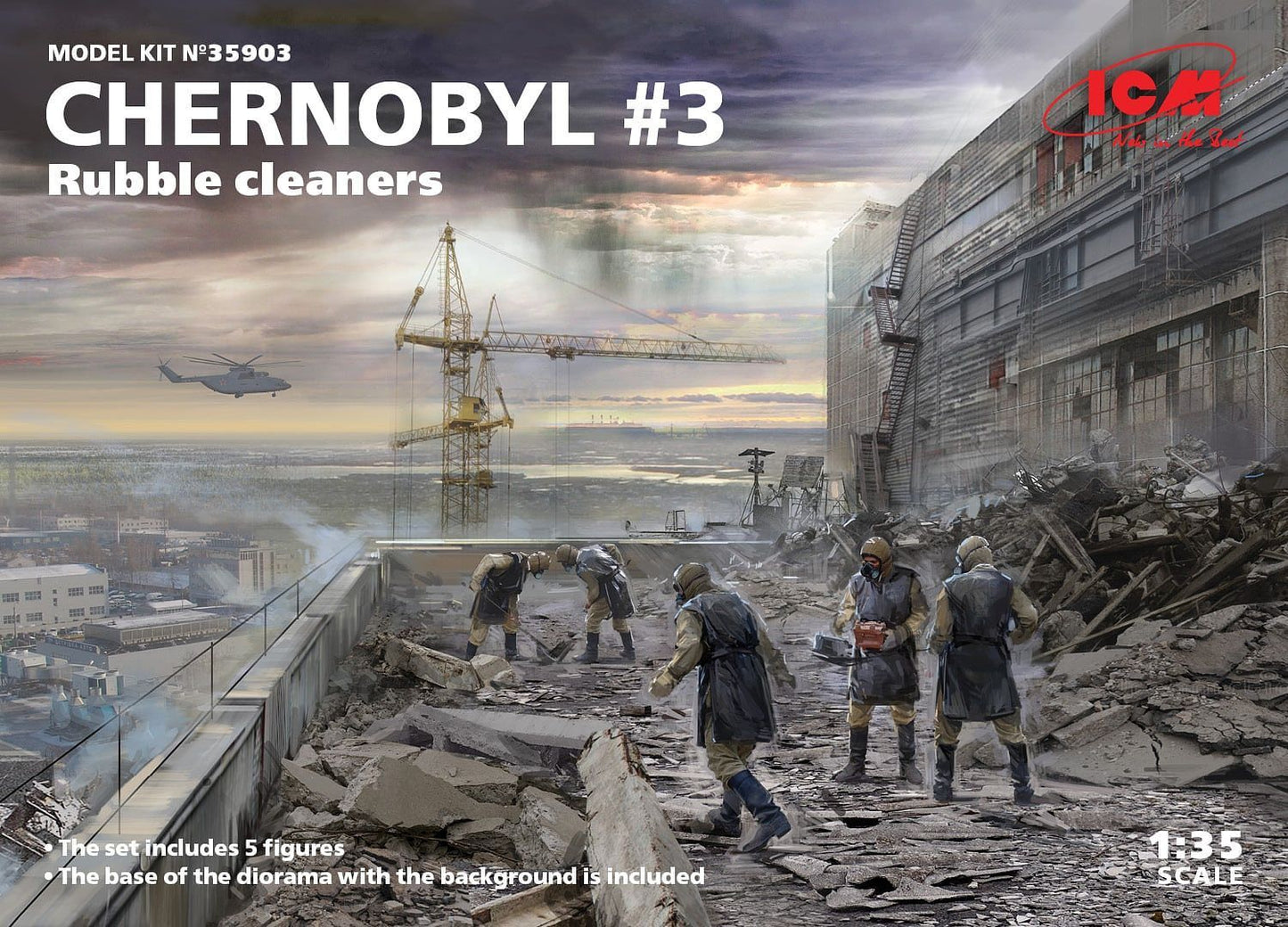 ICM 1:35 Chernobyl #3. Rubble Cleaners