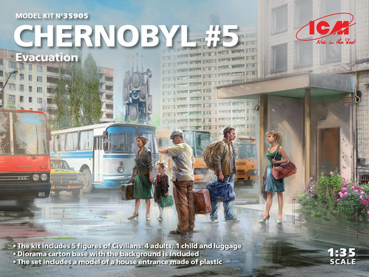 ICM 1:35 Chernobyl # 5 Evacuees Set