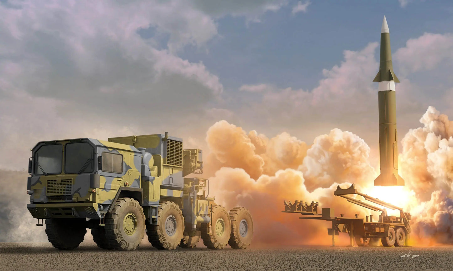 I Love Kit 1/35 M1001 w/M790 Erector Launcher Trailer Plastic Model Kit I Love Kit