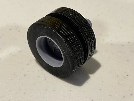 1:24 19.5" Wheel rim Tyre and disc brake Hub 3 x axle set for trucks Franklin Hobbies Resin Parts