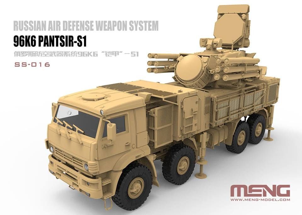 Meng 1/35 Russian Air Defense Weapon System 96K6 Pantsir-S1 Plastic Model Kit