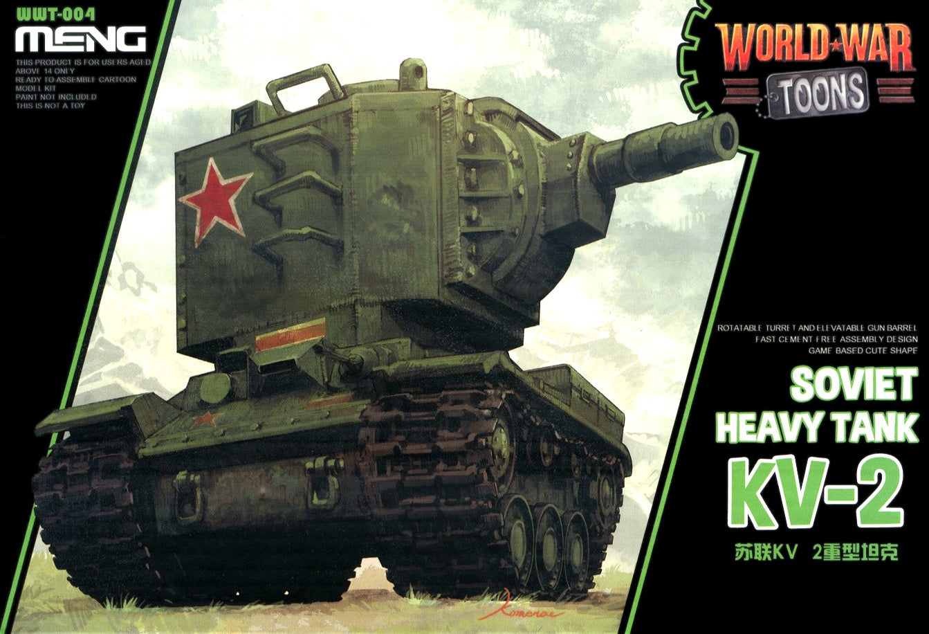 Meng Soviet Heavy Tank KV-2 (cartoon model) Plastic Model Kit