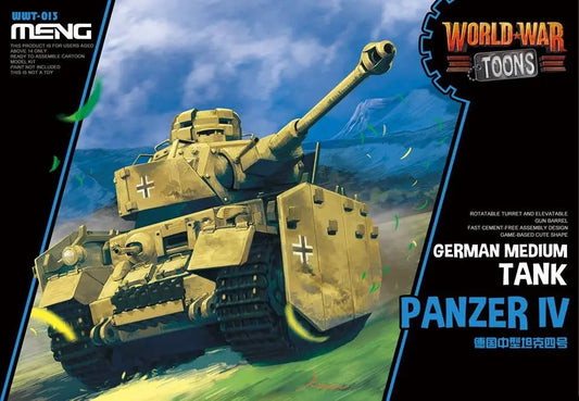 Meng German Medium Tank Panzer IV (Cartoon Model) Plastic Model Kit Meng