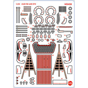 NuNu Grade Up Set 1/24 Audi R8 2015 Macau GP