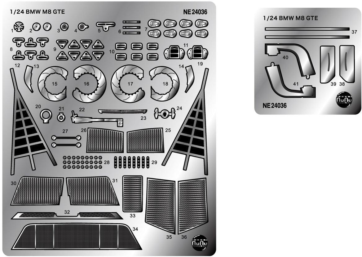 NuNu 1/24 BMW M8 GTE 2020 Daytona 24 Hours Race Winner Detail Up Parts