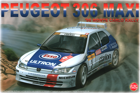 NuNu 1:24 Peugeot 306 Maxi 1996 Monte Carlo Rally