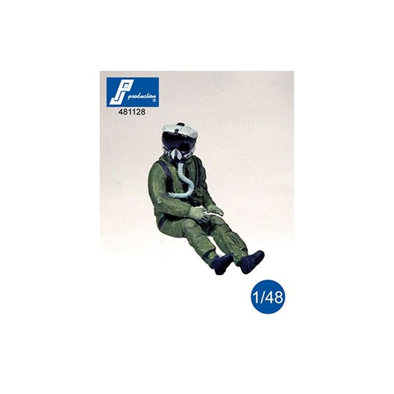 PJ Productions 1:48 US Pilot with JHMCS Helmet seated in aircraft