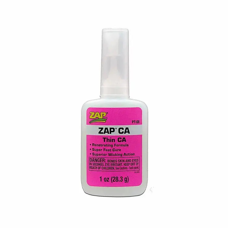 Zap-A-Gap ZAP CA Thin Viscosity 1oz/28.3g Bottle Super Glue ZAP-A-GAP