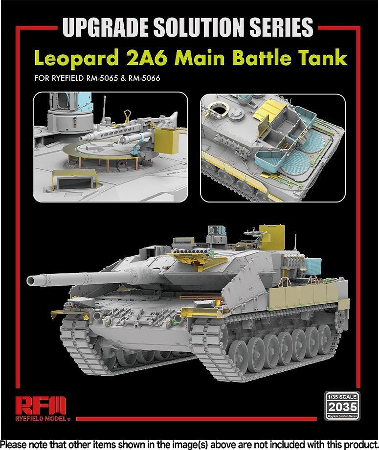 Rye Field Model 1:35 Leopard 2A6 Main Battle Tank Upgrade Parts Set