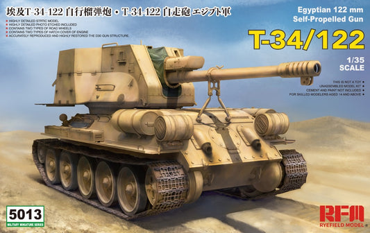 Ryefield 1/35 T-34/122 egyptian Plastic Model Kit