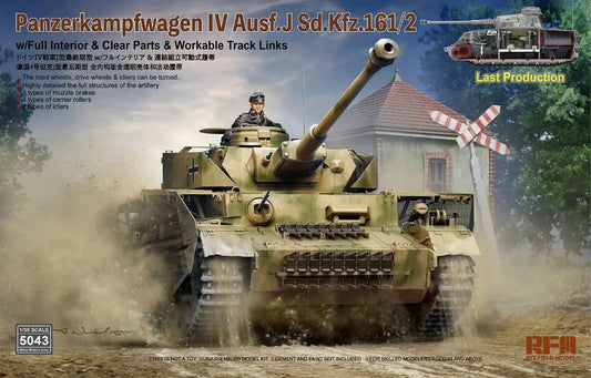 Ryefield 1:35 Pz. Kpfw. IV Ausf. J Last Production w/full interior Plastic Model Kit Ryefield