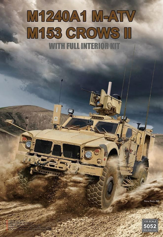 Rye Field Model 1/35 U.S MRAP All Terrain Vehicle M1240A1 M-ATV w / M153 CROWS II & Full Interior