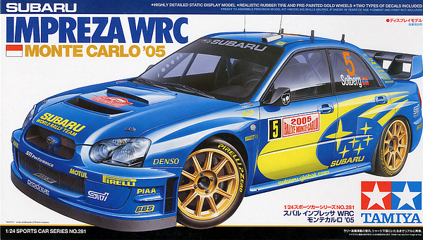 Tamiya 1/24 1/24 Subaru Impreza WRC 2005 Monte-Carlo