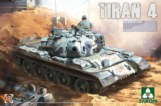Takom 1/35 IDF Medium Tank Tiran-4 Plastic Model Kit