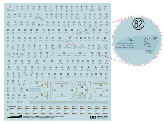 Tamiya 1/48 Scale F-4 Phantom II™ Decal Set A